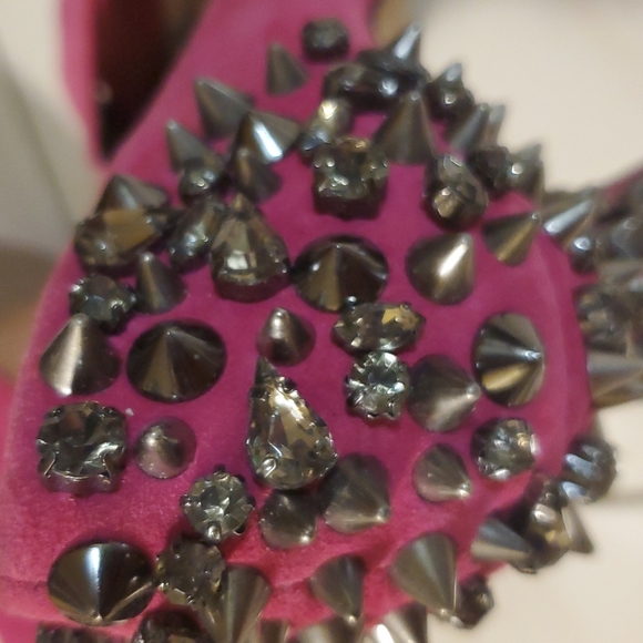 Sam Edelamn pink spike heels size 7 - Picture 5 of 5